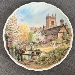 1989 Royal Doulton collector plate “Village Life” by Anthony Forster beautiful